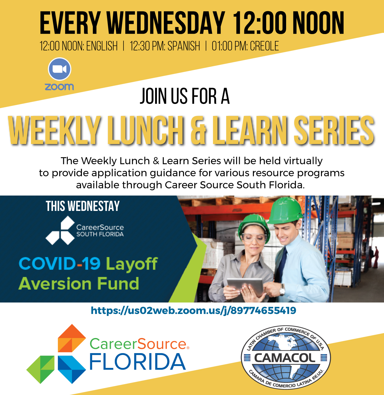 Weekly Lunch & Learn Series